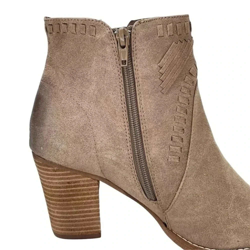 Zigi Soho Halyn Taupe Womens Ankle Boots Size 10M - Picture 9 of 13